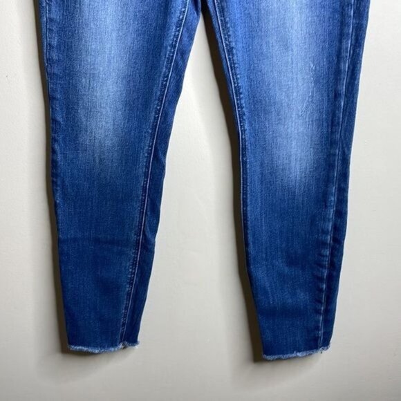 Revolve Pistola Size 28 Audrey Mid Rise Cropped Whiskered Frayed Skinny Jeans - Picture 5 of 12